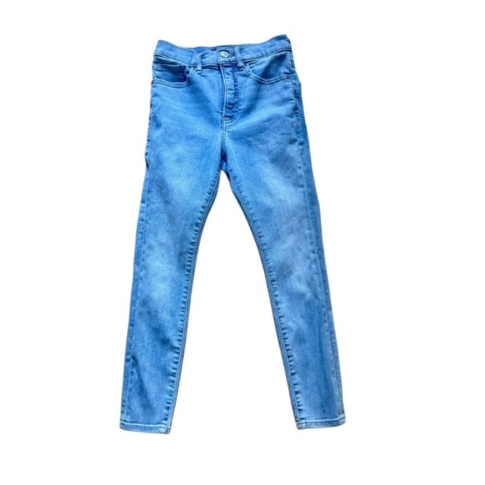 Express Blue Skinny Jeans Sleek Fit
